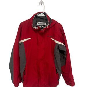 Men’s Columbia Red and Gray Interchange Jacket.  Size S